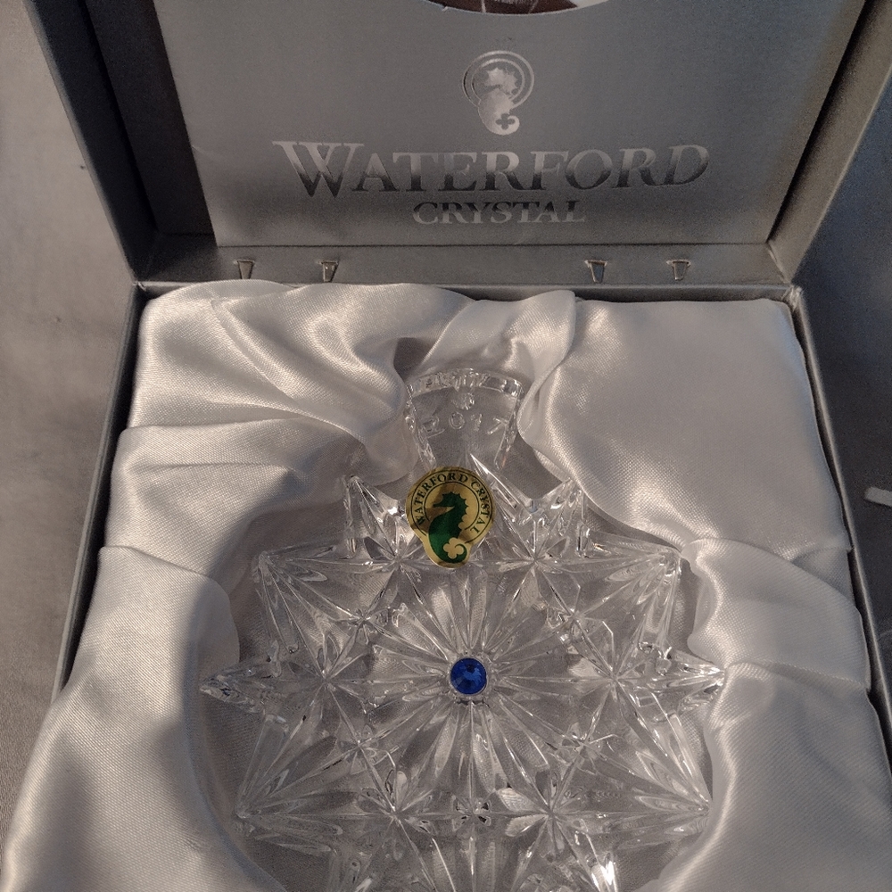 2017 Waterford Snowflake Crystal Ornament